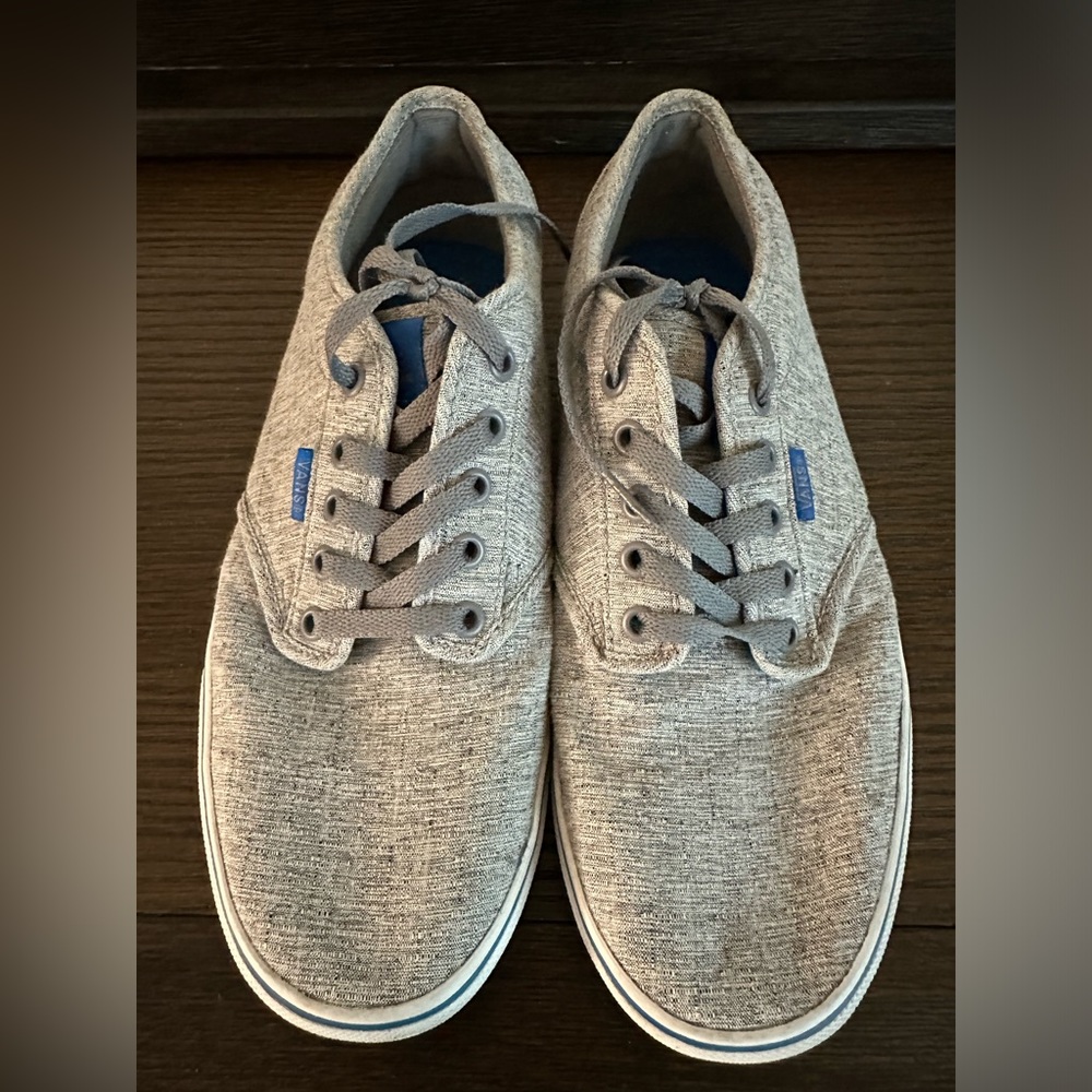 Vans size 9.5 grey / blue